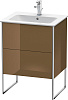Картинка анонса товара «тумба под раковину duravit xsquare xs444506161 напольная 61 см коричнево-оливковый глянцевый»