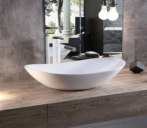 Раковина CeramaLux 7811A накладная, белый Раковина CeramaLux 7811A накладная, белый