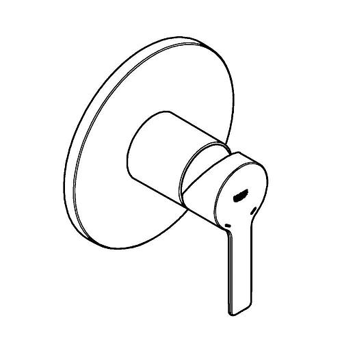 Смеситель для душа GROHE Lineare New, круглая розетка, хром (24063001) Смеситель для душа GROHE Lineare New, круглая розетка, хром (24063001)