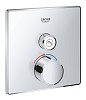 Картинка анонса товара «смеситель для душа grohe grohtherm smartcontrol на 1 выход, хром (29147000) внешняя часть»
