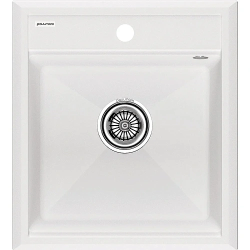 Кухонная мойка Paulmark STEPIA 45 PM114651-WH , белый, 460х510 Кухонная мойка Paulmark STEPIA 45 PM114651-WH , белый, 460х510