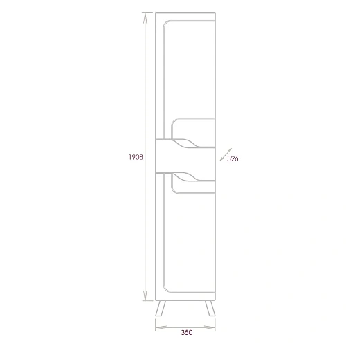 Шкаф-пенал Onika ВЕРОНЭЛЛА 35.11 универсальный 403563 Шкаф-пенал Onika ВЕРОНЭЛЛА 35.11 универсальный 403563