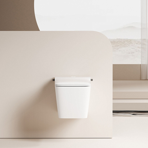 Унитаз SMART ABBER Rechteck AC1215S с функией биде белый с крышкой микролифт Унитаз SMART ABBER Rechteck AC1215S с функией биде белый с крышкой микролифт