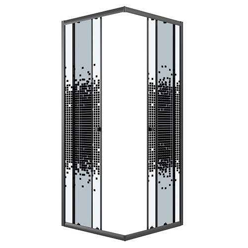 Душевой уголок Niagara Eco NG-1010-14QBLACK (100x100x190) квадратная, раздвиж, профиль черный, стекло мозаика (4мм) Душевой уголок Niagara Eco NG-1010-14QBLACK (100x100x190) квадратная, раздвиж, профиль черный, стекло мозаика (4мм)