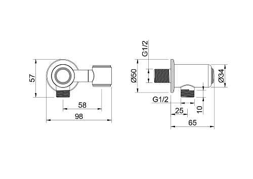 Шланговое подключение Aquatek КЛАССИК AQ2462PG золото полированное Шланговое подключение Aquatek КЛАССИК AQ2462PG золото полированное