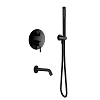 Душевая система AQUAme AQM8406MB черный матовый