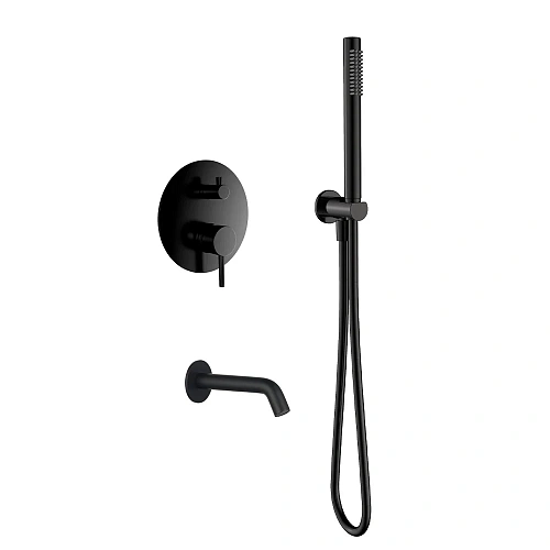 Душевая система AQUAme AQM8406MB черный матовый Душевая система AQUAme AQM8406MB черный матовый