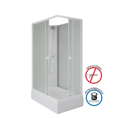 Душевая кабина Niagara Promo P100/80/26Q/MT/BK (1000х800х2000) Душевая кабина Niagara Promo P100/80/26Q/MT/BK (1000х800х2000)