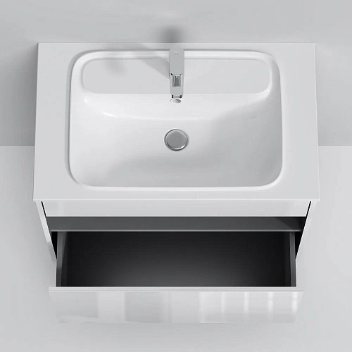 Тумба под раковину AM.PM Func M8FFUX0801WG pull-out, 80 см универсальная, белый Тумба под раковину AM.PM Func M8FFUX0801WG pull-out, 80 см универсальная, белый