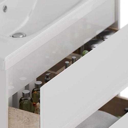 Тумба под раковину Lemark COMBI 100 см подвесная/напольная, белый LM03C100T Тумба под раковину Lemark COMBI 100 см подвесная/напольная, белый LM03C100T