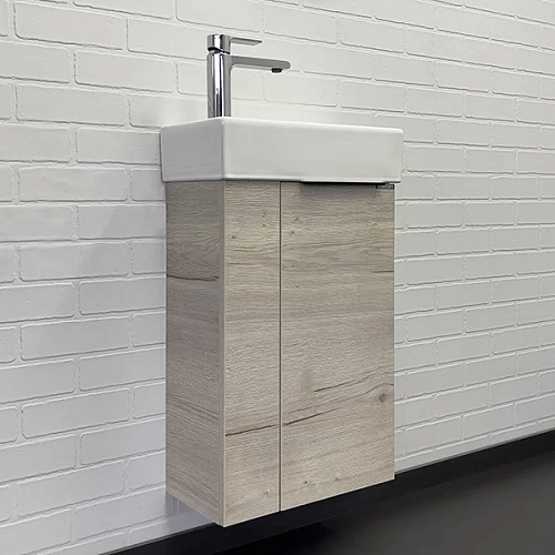 Тумба с раковиной Comforty Асти-40 00-00013798 дуб дымчатый раковина Comforty 9140 Тумба с раковиной Comforty Асти-40 00-00013798 дуб дымчатый раковина Comforty 9140