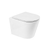 Картинка анонса товара «унитаз подвесной belbagno flay-r bb053chr/bb870sc безободковый с сиденьем»