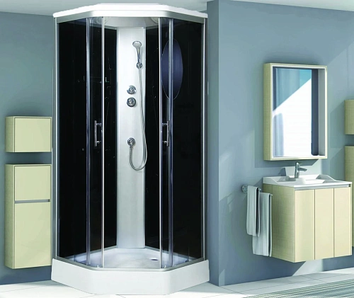 Душевая кабина Niagara Ultra NG-2506-01 (900х900х2200) низкий поддон (16см) стекло тонированное 25060134 Душевая кабина Niagara Ultra NG-2506-01 (900х900х2200) низкий поддон (16см) стекло тонированное 25060134