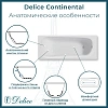 Ванна чугунная Delice Continental 180х80 с антискользящим покрытием DLR230627-AS Ванна чугунная Delice Continental 180х80 с антискользящим покрытием DLR230627-AS