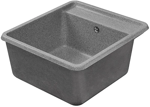 Кухонная мойка Aquaton Беллис 57 1A724932BS230 из литого мрамора, серый Кухонная мойка Aquaton Беллис 57 1A724932BS230 из литого мрамора, серый