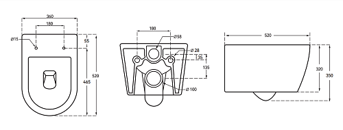 Унитаз подвесной Taliente Amato Esteso T3 AE65053 белый, с крышкой микролифт Унитаз подвесной Taliente Amato Esteso T3 AE65053 белый, с крышкой микролифт