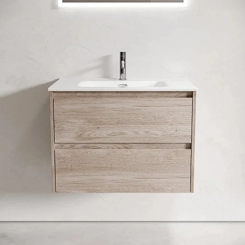 Тумба под раковину Sancos Libra LB70EG 690х450х500 дуб галифакс натуральный, подвесная Тумба под раковину Sancos Libra LB70EG 690х450х500 дуб галифакс натуральный, подвесная