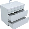 Тумба под раковину Aquanet Нота New 75 белый глянец 00335418 подвесная Тумба под раковину Aquanet Нота New 75 белый глянец 00335418 подвесная