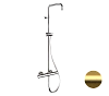 Душевая система Remer Elegance EQ32ASSDBG термостатическая, золото брашированное