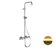 Душевая система Remer Elegance EQ32ASSDBG термостатическая, золото брашированное Душевая система Remer Elegance EQ32ASSDBG термостатическая, золото брашированное