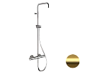 Душевая система Remer Elegance EQ32ASSDBG термостатическая, золото брашированное Душевая система Remer Elegance EQ32ASSDBG термостатическая, золото брашированное