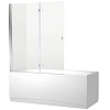 Картинка анонса товара «шторка на ванну aquanet beta 4 nf6222-hinge, прозрачное стекло 00196053»