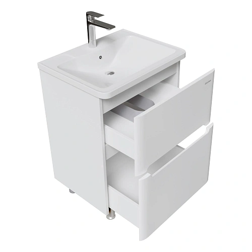 Тумба под раковину GROSSMAN АДЕЛЬ-НОРМА-60 см белая (ум. Aдель-60) напольная 106039 Тумба под раковину GROSSMAN АДЕЛЬ-НОРМА-60 см белая (ум. Aдель-60) напольная 106039
