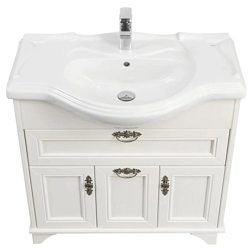 Тумба с раковиной Aquaton Идель 105 (1A1978K1IDM70) дуб белый Тумба с раковиной Aquaton Идель 105 (1A1978K1IDM70) дуб белый