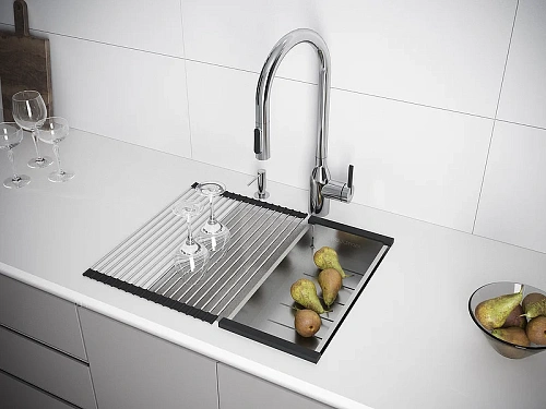 Кухонная мойка Paulmark LUMI 45UNI-SKEW LU45SK-BE, бежевый, 455х440 Кухонная мойка Paulmark LUMI 45UNI-SKEW LU45SK-BE, бежевый, 455х440