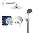 Душевая система GROHE Get с верхним душем Vitalio Start 210, хром (25220001) Душевая система GROHE Get с верхним душем Vitalio Start 210, хром (25220001)