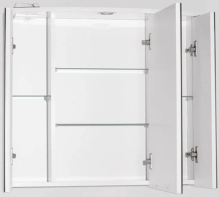 Зеркальный шкаф Style Line Жасмин 2 76/С, Люкс белый ЛС-00000217 Зеркальный шкаф Style Line Жасмин 2 76/С, Люкс белый ЛС-00000217