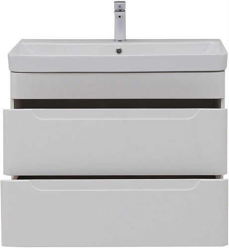 Тумба под раковину Aquanet София 80 белый глянец (2 ящика) 00274002 Тумба под раковину Aquanet София 80 белый глянец (2 ящика) 00274002