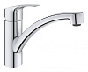 Картинка анонса товара «смеситель для кухни grohe eurosmart 2021, низкий излив, с ecojoy, хром (3328130e)»