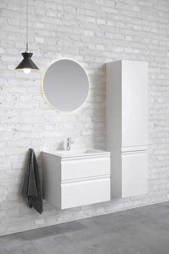 Шкаф-пенал Aquatek ВЕГА 35см AQ70035L-MW белый матовый, петли слева Шкаф-пенал Aquatek ВЕГА 35см AQ70035L-MW белый матовый, петли слева