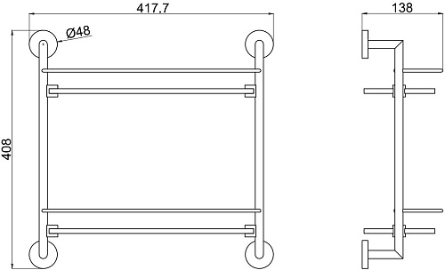Полка Allen Brau Priority 6.31015-GB золото Полка Allen Brau Priority 6.31015-GB золото