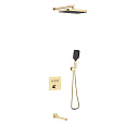 Душевая система Vincea VSFW-4311BG встраиваемая, 3 режима, брашированное золото