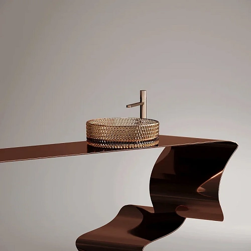 Раковина Ceramica Nova CRISTAL CN6058 бежевый накладная Раковина Ceramica Nova CRISTAL CN6058 бежевый накладная