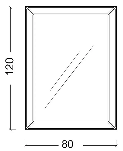 Зеркало Armadi Art Chelsea 555 800х1200 поталь серебро с подсветкой Зеркало Armadi Art Chelsea 555 800х1200 поталь серебро с подсветкой