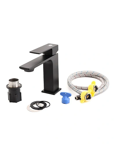 Смеситель для раковины Orange Lutz M04-021b черный Смеситель для раковины Orange Lutz M04-021b черный