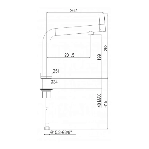 Смеситель для кухни Paini Cucina 78CR579WSAKM хром Смеситель для кухни Paini Cucina 78CR579WSAKM хром