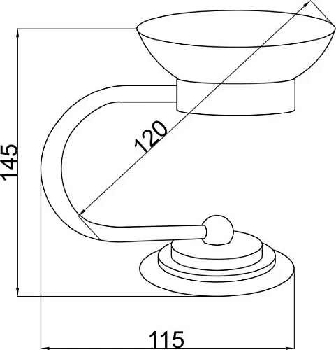 Мыльница Boheme Murano 10910-G Мыльница Boheme Murano 10910-G