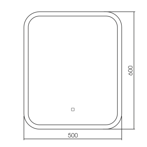 Зеркало Silver mirrors Стив 500х600 сенсорный выключатель LED-00002884 Зеркало Silver mirrors Стив 500х600 сенсорный выключатель LED-00002884