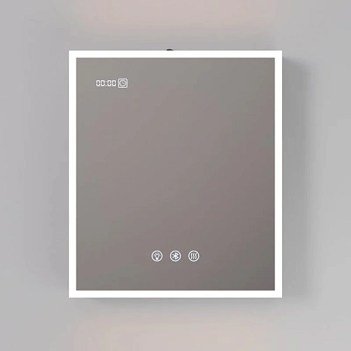 Зеркальный шкаф ArtDecco Elysian Reflect 60 AER06070MC в алюминиевой раме, с подсветкой Зеркальный шкаф ArtDecco Elysian Reflect 60 AER06070MC в алюминиевой раме, с подсветкой