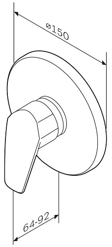 Смеситель для душа AM.PM Gem F9075000 Смеситель для душа AM.PM Gem F9075000