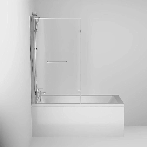 Шторка на ванну Damixa Skyline DX35WBS-D7W1-150MT 150х80 профиль алюминий, стекло прозрачное Шторка на ванну Damixa Skyline DX35WBS-D7W1-150MT 150х80 профиль алюминий, стекло прозрачное