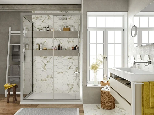 Душевой уголок STWORKI Эстерсунд 160x90 см профиль хром матовый 451392 Душевой уголок STWORKI Эстерсунд 160x90 см профиль хром матовый 451392