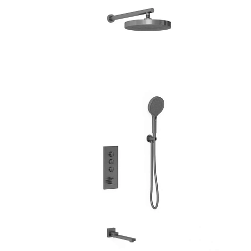 Душевая система Vincea Inspire VSFW-433TI2GM встраиваемая, вороненая сталь Душевая система Vincea Inspire VSFW-433TI2GM встраиваемая, вороненая сталь