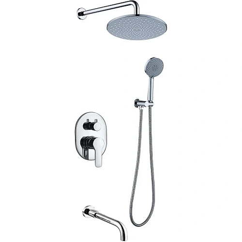 Душевая система BERGES NARDIS 3R, хром встраиваемая 071007 Душевая система BERGES NARDIS 3R, хром встраиваемая 071007