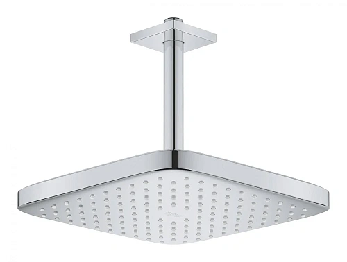 Верхний душ GROHE Tempesta CUBE 250, квадратный (низ-хром, верх-белый) + Душевой кронштейн потолочны 26688000 Верхний душ GROHE Tempesta CUBE 250, квадратный (низ-хром, верх-белый) + Душевой кронштейн потолочны 26688000