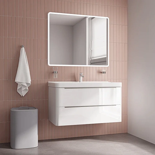 Тумба с раковиной IDDIS Cloud X (CLX10W0i95K) подвесная, 100 см, белый Тумба с раковиной IDDIS Cloud X (CLX10W0i95K) подвесная, 100 см, белый